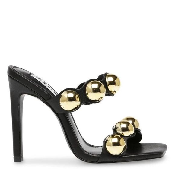 Revolve Steve Madden Jovanni Mule Heel with Gold Tone Hardware Size 5.5 - Picture 1 of 11